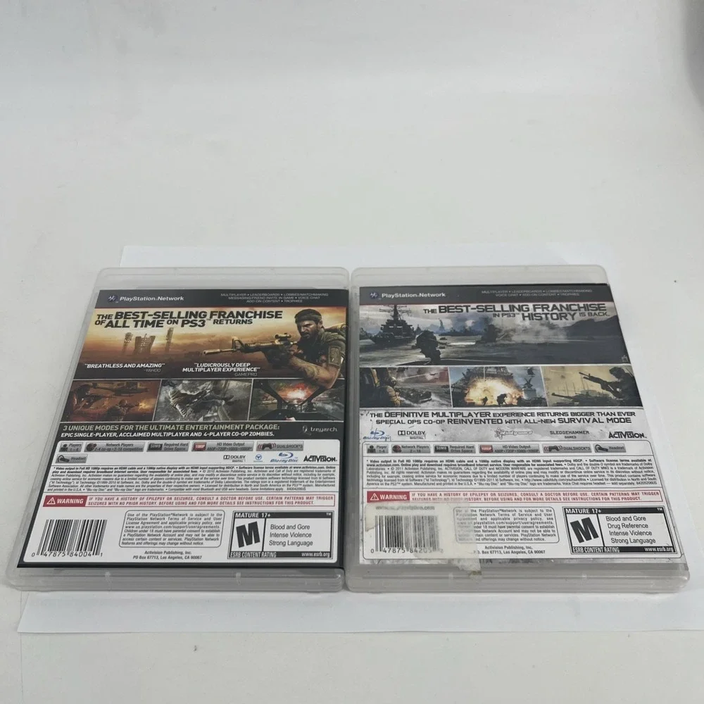 Call of Duty Black Ops + MW3 PS3 Bundle Tested Working